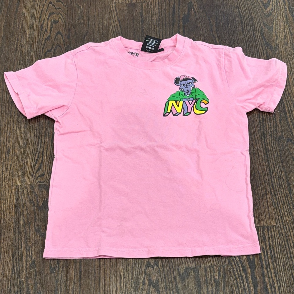 Overtime Kids’ Pink NYC Graphic Tee Size Medium